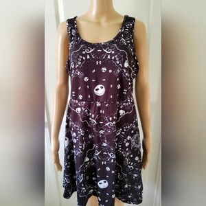 Hot Topic Disney Nightmare Before Christmas Skater Dress Size XL